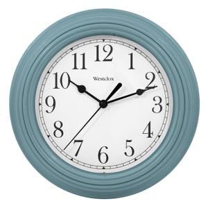 Westclox Quartz Movement Round Wall Clock, Contemporary Analog Design, Battery-Powered for Indoor Use (9 Inch)