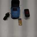 CHOICEMMED Finger Pulse Oximeter - Blue Blood Oxygen Monitor with Batteries - Portable O2 Saturation Sensor in Carry Pouch