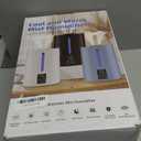 Coolfiqu 6L Humidifiers for Bedroom Large Room Home, Cool and Warm Humidifier for Plants Mist Top Fill Desk Humidifier Essential Oil Diffuser, Quiet Humidifiers with Adjustable Mist,360Nozzle-Black