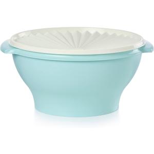 Tupperware Heritage Collection 17.25 Cup Bowl with Starburst Lid, Light Blue Vintage Color, Dishwasher Safe and BPA Free (4.1 L)