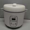 TLOG Low Carb Rice Cooker 2L(8 Cups Cooked), Low Sugar Healthy Rice Maker with 304 Stainless Steel Steamer Basket, 5 Cooking Presets, 24H Timer & Keep Warm Function