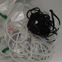 AQQA Aquarium Air Pump Powerful Pond Aerator Oxygen Pump 4 Outlets Adjustable Hydroponic Air Bubbler Pump with Air Stone Tube Air Valves for Up to 1000Gal (15W,356GPH)