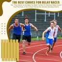 Hanaive 12 Pieces Relay Baton Sports Aluminum Track Baton Field Race Equipments for Running Race Team Corrosion Resistant for Students Office Clark Running Outdoor Field Race Tools