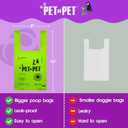 Pet N Pet 200 Counts Lavender Scented Dog Poop Bags Rolls with Tie Handles, 41% Plant Based & 59% PE Poop Bags for Dogs, Extra-Thick Doggie Poo Bag, Pet Waste Bag