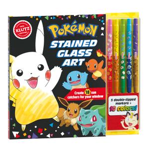 KLUTZ Pokmon Stained Glass Art Craft Kit, Medium