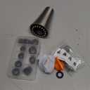 Mbillion Universal Brushed Nickel Kitchen Faucet Sprayer Head Replacement, 3 Function ABS Sink Faucet Head, Pull-Down Nozzle with 14 Adapters, Compatible with Moen,Delta,Kohler,WEWE American Standard