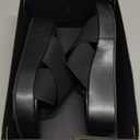 SM NEW YORK HALSEY SANDALS, BLACK, WOMENS SIZE 10