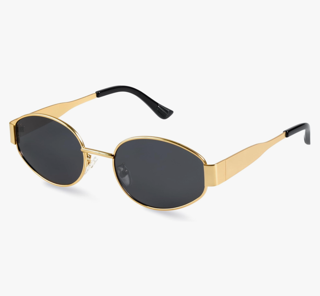 livho 2025 Trendy Oval Sunglasses - Stylish Polarized Shades for Everyday - Retro Metal Frames