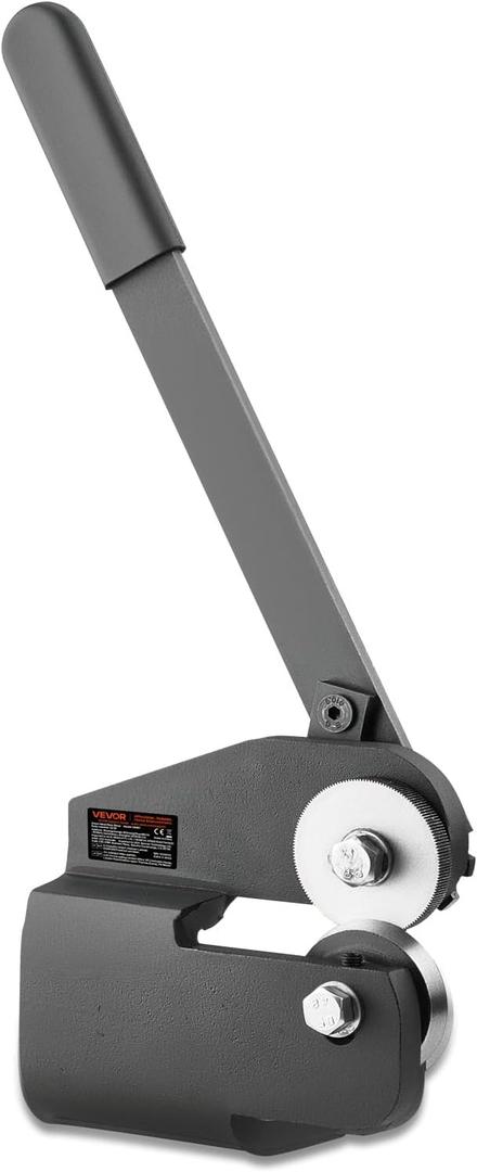VEVOR Sheet Metal Shear, Throatless Rotary Hand Shear, 16 Gauge Mild Steel Sheet Cutter with 0.06 in Capacity, with Solid Construction, Mounting Type, for Cutting Steel, Copper, Rebar, and Aluminum