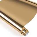 HTVRONT Gold Chrome Heat Transfer Vinyl - 12" X5ft Mirror Metallic Gold Iron on Vinyl, Metallic Foil HTV Vinyl Roll for T-Shirts, Chrome HTV Easy to Cut & Weed