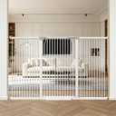 41" Tall Wide Dog Gate for Doorways, 65.7"-71.2" Extra Tall Pet Gates