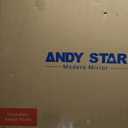 ANDY STAR 24x32 Gold Mirror, Brushed Brass Scalloped Mirror with Curved Design, Irregular Wall Mirror for Bathroom, Vanity, Powder Room, Stainless Steel Frame, Anti-Rust