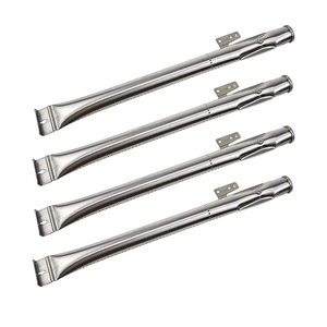 BBQ-Element Stainless Steel Grill Burner Tubes Replacement for Nexgrill 720-0830H, 720-0783E, 720-0864, Gas Grill Pipe Burners for Kenmore, Kitchen Aid, Nexgrill 720-0830A Gas Grill.(4 Pack
