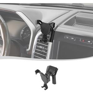 Voodonala for Ford F150 F250 2015-2020 Center Console Dash Phone Holder Phone Holder Air Vent Phone Holder Compatible with Ford F150 2015-2020(Most Phone)