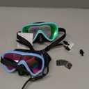 COOLOO 2 Packs Kids Goggles with Nose Cover, 180 Wide View Swimming Goggles for Kids 4-16, No More Hair Snags Anti-Fog No-Leak Snorkel Mask for Boys Girls Youth