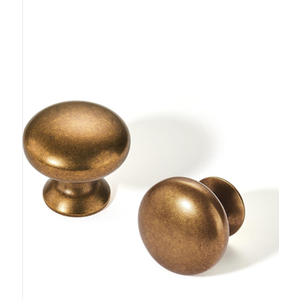 10 Pack Cabinet Knob- Antique Brass Furniture Hardware Handles for Kitchen Cabinets Bedroom Dresser Wardrobe Cabinet Pulls