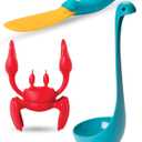 OTOTO Nessie Ladle Spoon + Red The Crab Silicone Spoon Rest + Splatypus Jar Spatula (Pack of 3)