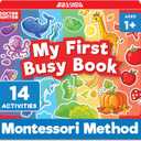 Doctor Jupiter My First Montessori Busy Book for Toddlers 1+ Year Olds | Preschool Learning Activities - Educational Travel Toys | Birthday Gift for Boys & Girls Ages 1,2,3