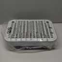 Litter Box Step, Litter Box Ramp/Catcher with Wooden Base, Anti-Tracking & Easy to Clean, Ideal for Small & Elderly Cats (Grey) (Light Gray)