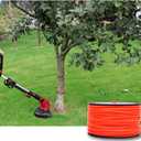 A ANLEOLIFE 5-Pound Commercial Square .095-Inch-by-1280-ft String Trimmer Line in Spool,with Built-in Line Cutter, Orange