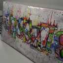 Kalormore Inspirational Blessed Canvas Wall Art Motivational Family Prints Signs Framed Graffiti Artwork Decoration for Bedroom Living Room  20x36inch 