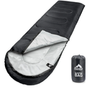 MEREZA Sleeping Bags XL for Adults Cold Weather Mens Large Wide Sleeping Bag for Big and Tall Girls Boys with Compression Sack for Camping Backpacking Warm & Cool Weather