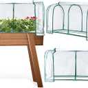 GlikCeil 1 Pcs 47" l x 21" W x 24" H Greenhouse Cover Portable Mini Outdoor Indoor Tabletop Greenhouse for Healthy Plants, Raised Garden Beds, Vegetable Rows, Include Frame and Cover