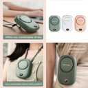 AOCOOLFAN Portable Neck Fan, Mini Small Personal Handheld Fan USB Rechargeable 3 Speed for Girls Boys Woman Eyelash Travel Home Office Outdoor (Green)