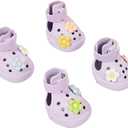 Dog Shoes for Hot Pavement,Waterproof Dog Shoes for Small Medium Dogs,Breathable Non-Slip Dog Boots Paw Protectors with Rubber Soles,Dog Booties for Beach and Snow (Purple, XS)