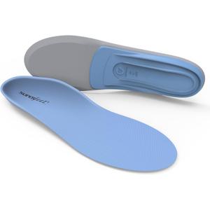 Superfeet All-Purpose Support Medium Arch Insoles (Blue) - Trim-To-Fit Orthotic Shoe Inserts - Professional Grade (Men 5.5-7 / Women 6.5-8)