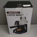 Coffee Machine, 3.5 Bar Espresso Cappuccino Machine with Milk Frother, 1-4 Cup Portable Coffee Maker for Latte, Cappuccino, 800W, Black
