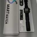 Fitness Smart Watch for Men Women: 1.85" Smart Watch with 30 Days+1000 mAh Battery Life Make/Recive Call Heart Rate SpO2 Sleep Monitor 120+ Sport 5ATM Fitness Tracker (Jet Black)