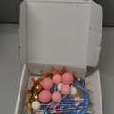 AMZVALU Corona Para Pastel, Crown Cake Topper, 3 Happy Birthday Cake Toppers, Balls Candles Butterflies Cake Decorations, Birthday Crown for Women Queen Princess Party Wedding (Gold, Pink)