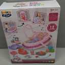 Baby Doll Set - 14 Inch Doll with Dolls Accessiores, Realistic Pretend Play Doll Playset, Includes Carrier Bassinet Bed, Feeding Set, Baby Doll Clothes, Toddler Toys for 1 2 3 4 5 Years Old