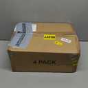 4 Tier Stackable Storage Bins with Lids, 28Qt Plastic Storage Containers with Magnetic Doors & Wheels, Convenient Storage Bins Closet Organizers, Household Organization for Home, Party, Office, Dorm (White)