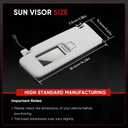 5GG857551 5GG857552 Left Right Car Front Sun Visor Compatible with VW Golf CC Jetta (Left)