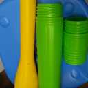 Liberry Tball Set for Toddlers with Adjustable Height Tee Ball Stand, Weighted Base and Kids Baseball Bat, Sports Game Toys Birthday Gift for Boys Girls Ages 3 4 5 (Green), Medium