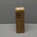 MUKOKO 24oz Glass Water Bottle with 2 Lids-Handle Flip Lid&Bamboo Straw Lid,Motivational Water Tumbler with Time Marker Reminder and Silicone Sleeve, Leakproof-Amber