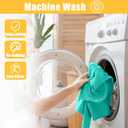 Spotjoy Rectangle Table Cloth, Waterproof Elastic Fitted Tablecloth for 5 Foot Folding Tables, Washable Polyester Tablecloths for Picnic, Camping, Outdoor (Aqua, 30"x60")