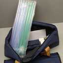 American Mahjong Game Set, 166 Premium White Tiles, 4 All-in-One Color Rack/Pushers, Complete Mahjong Set Blue Carrying Bag