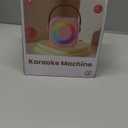 Mini Karaoke Machine, Portable Bluetooth Karaoke Speaker with 2 Wireless Microphones and Party Lights for Kids and Adults, Birthday Gifts for Girls Boys Family Home Party (Rose Gold)