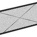 Onlyfire Rectangle X-Marks Fire Pit Cooking Grate, Campfire Grill Grate with Handles, Heavy Duty Steel BBQ Grill Grate for Outdoor, 40-Inch