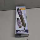 Conair 2-in-1 Hot Air Curling Combo, Includes 1.5-inch Curl Brush and 1-inch Aluminum Bristle Brush (Black / Purple)