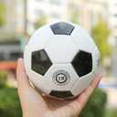 Durable 6" Mini Size Training Soccer Ball Soft Sports Toy Ball for Toddlers, Kids Gift (Black&White)