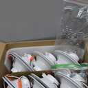 12 Pack 5/6 Inch 5CCT LED Recessed Lighting Retrofit, 2700K/3000K/4000K/5000K/6500K Selectable, Dimmable Can Lights with Baffle Trim, 12W=150W, High Brightness 1000LM, IC& Wet Rated, ETL&FCC Certified