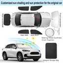 6PCS YYCKE Window Shades for HR-V 2023-2025 for Honda Accessories Side Full Windows Windshield Sun Shade Sun UV Rays & Privacy Protection for Camping,Napping,and Relaxing