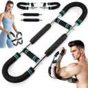 Twister Arm Trainer with Adjustable Arm Chest Exerciser for Enhance Upper Body Muscle Detachable Power Twister Chest Expander Exerciser for Men and Women Home Fitness Equipment