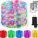 Color Changing Rope Lights 164FT 500 LED Outdoor, String Lights with Plug & Remote | Twinkle Christmas Indoor Bedroom, Waterproof Christmas Lights Outdoor, Rope Lights for Outside,16 Colors
