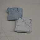 2-Pack Organic Baby Sleep Sacks, 100% Cotton - Soft & Breathable 0.5TOG Baby Wearable Blanket, Toddler Sleeping Sack 6-18 Months, Easy to Wear Transitional Swaddles for Newborns, Infants (Glacier, M)