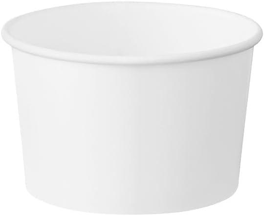 2 x White Squat Paper Soup Cups, 8 oz., Pack of 25